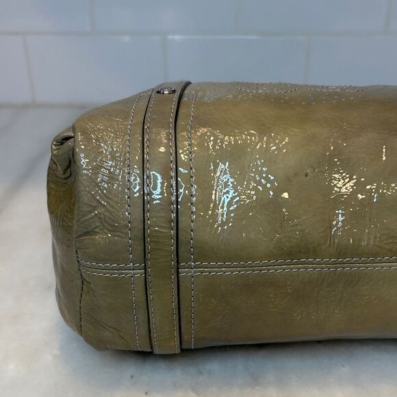 Coach Bag Purse Handbag Audrey Perforated Patent Leather Mini Satchel Pocketbook - Picture 10 of 16